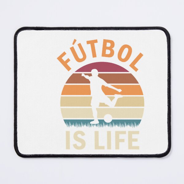 Item preview, Fútbol Is Life Football and Soccer Lover Vintage Retro Sunset designed and sold by MarcoDane63.