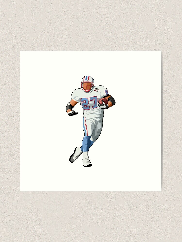 Eddie George #27 Runs Art Print for Sale by SpeedyGoals