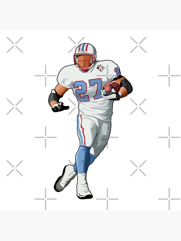 Eddie George #27 Runs Art Print for Sale by SpeedyGoals