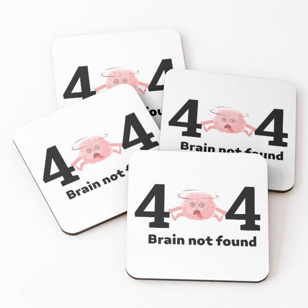 Item preview, 404 Brain Not Found designed and sold by Aryaam.