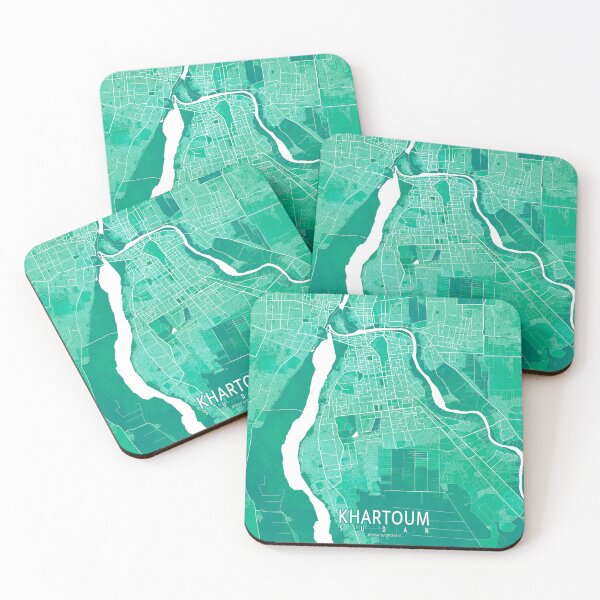 Item preview, Khartoum City Map of Sudan - Watercolor designed and sold by deMAP.