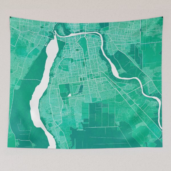 Item preview, Khartoum City Map of Sudan - Watercolor designed and sold by deMAP.