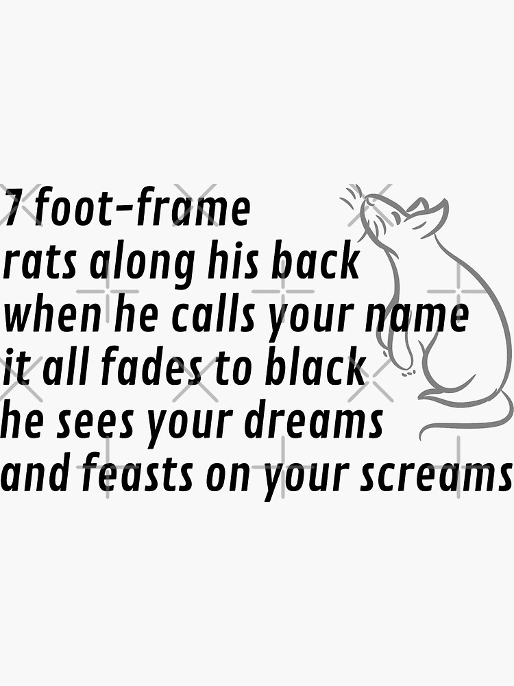 "7 Foot Frame" Sticker for Sale by CashewCos Redbubble