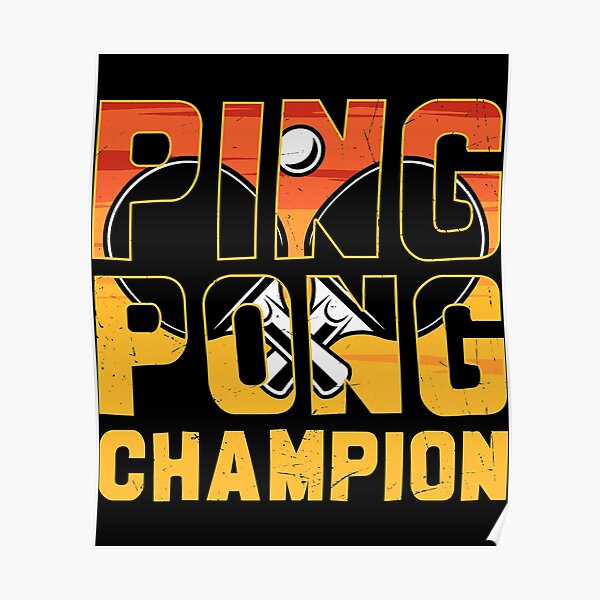 Retro Ping Pong Posters Redbubble