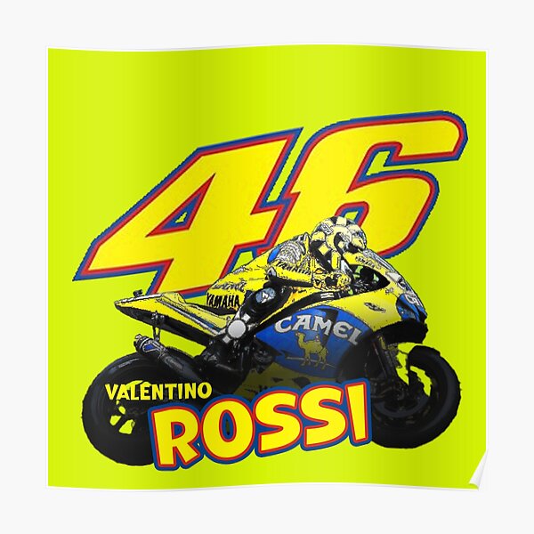 Valentino Rossi Le Docteur Le GOAT Design Poster