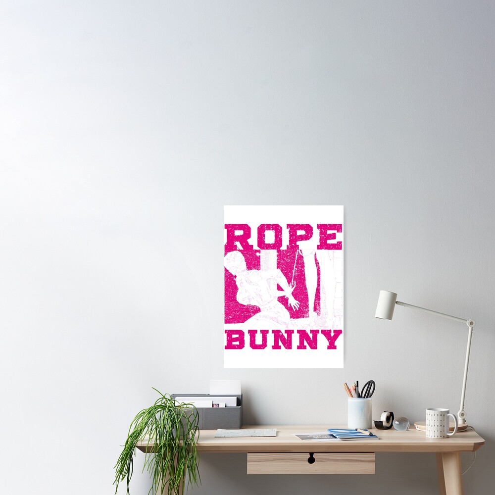 Rope Bunny Submissive Bunnies Dominatrix Mistress BDSM Art Poster By