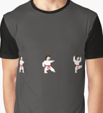 Martial Artist Kicking Graphic T-Shirt