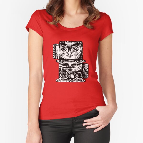 Strange Totem Fitted Scoop T-Shirt