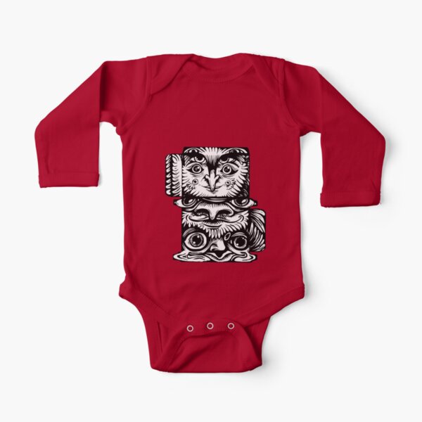 Strange Totem Long Sleeve Baby One-Piece