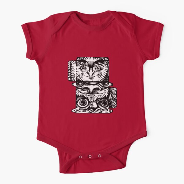 Strange Totem Short Sleeve Baby One-Piece
