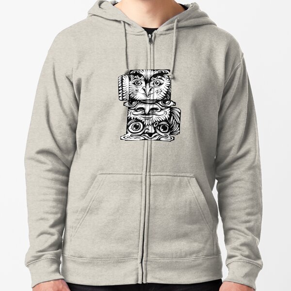 Strange Totem Zipped Hoodie