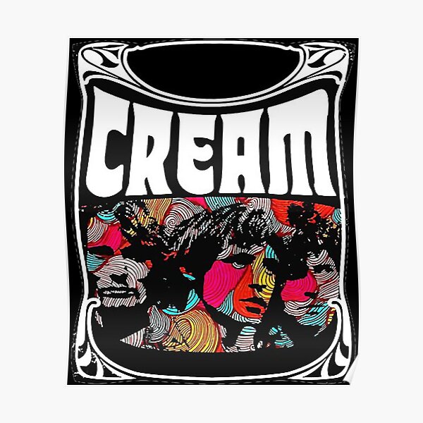 "Cream Band Essential Copy" Poster by ponceegsachiko Redbubble