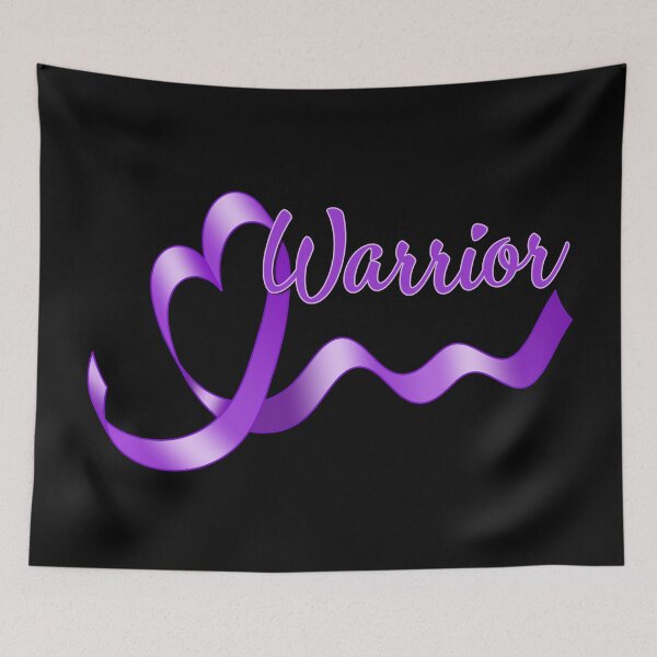 Item preview, Purple Awareness Ribbon with Warrior designed and sold by Alondra.