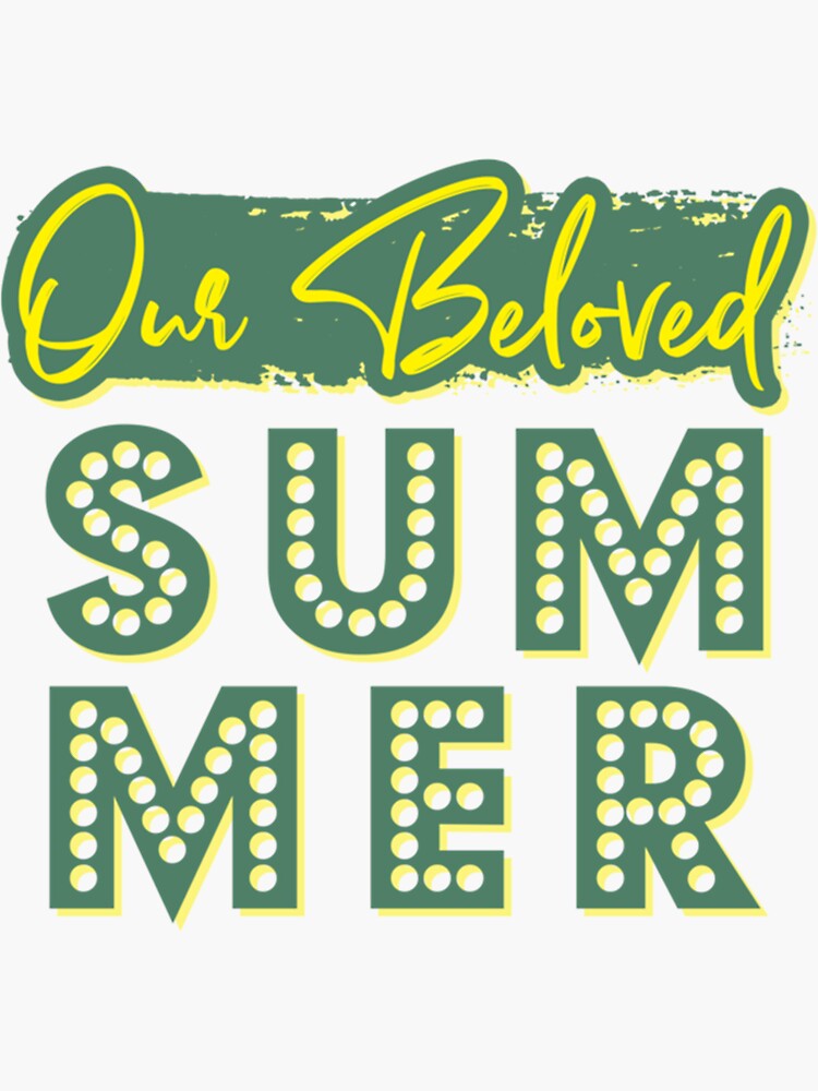 "Our Beloved Summer Fun Color Summer " Sticker for Sale by BiblePosters