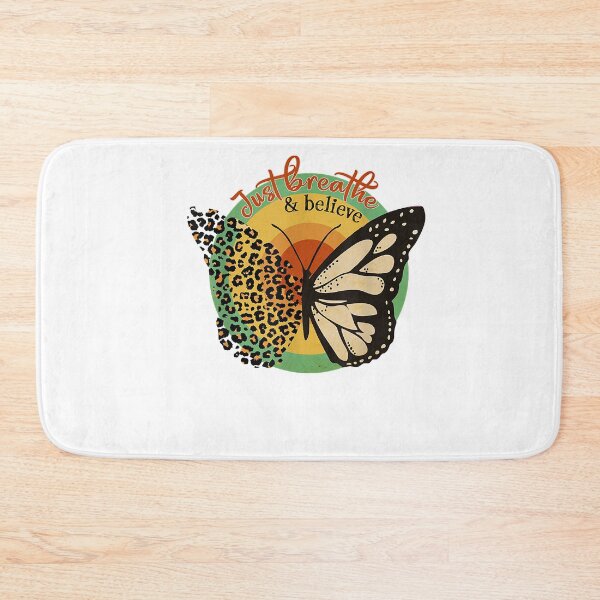 Item preview, Just Breathe Believe Keep Calm Leopard Print Butterfly designed and sold by RichardL1.