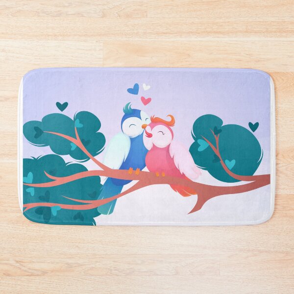 Item preview, Valentine's day Special  - Romantic bird couple designed and sold by ZafranOnline.