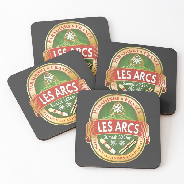 Item preview, Les Arcs Ski France Skiing Alps Sticker T-Shirt 03 designed and sold by OuterShellUK.