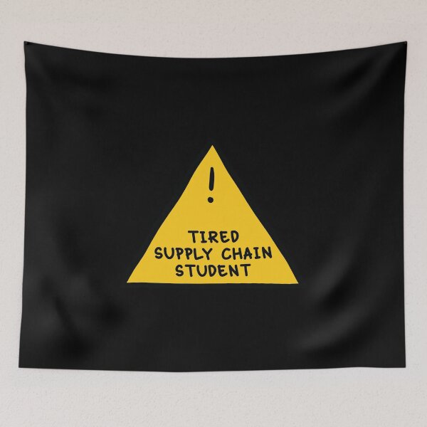 Item preview, ⚠ Tired Supply Chain Student ⚠ designed and sold by orlumbuspirate.