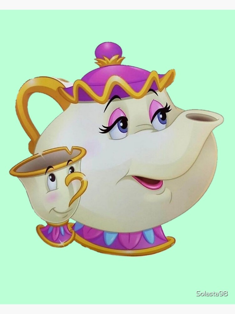 Cute Cartoon Tea Pot Beauty And The Beast Teapot Mug Mrs Potts Chip Tea Pot  Cup