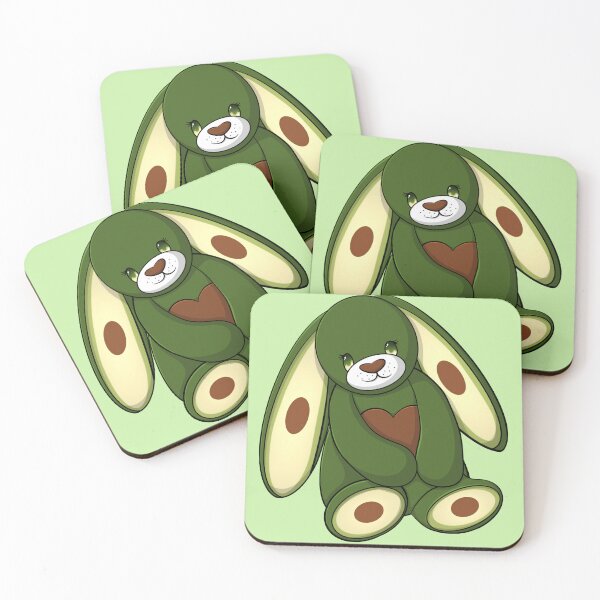 Item preview, Avocado Themed Bunny Hugging A Heart designed and sold by NLDStudios.