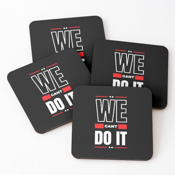 Item preview, we cant do it red and Black Modern Typography Quotes T-Shirt  designed and sold by diab diab.