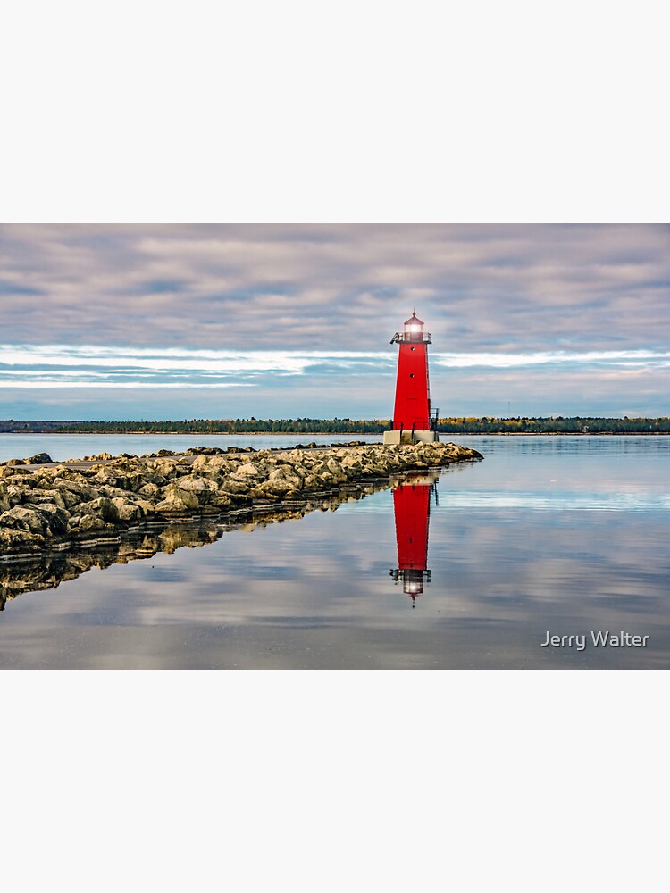 Artwork view, Lighthouse Reflection designed and sold by Jerry Walter