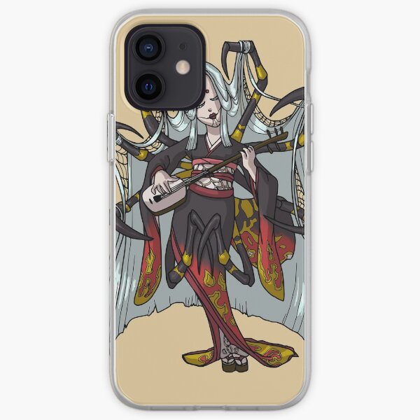 Spider Yokai Jorōgumo Playing Shamisen MONSTER GIRLS Series I iPhone Soft Case