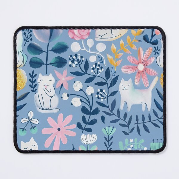Item preview, Cute Cat Floral designed and sold by SweetTea4U.