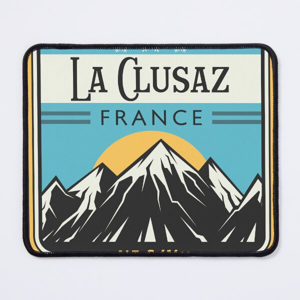 Item preview, La Clusaz Ski France Skiing Alps Sticker T-Shirt 02 designed and sold by OuterShellUK.