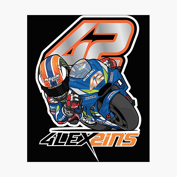 Suzuki 2019 A1/A2/A3/A4 Photo / Poster Print Alex Rins Silverstone 