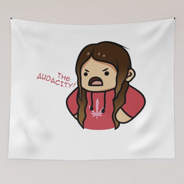 Item preview, Valkyrae shouting the audacity designed and sold by Jeongki.