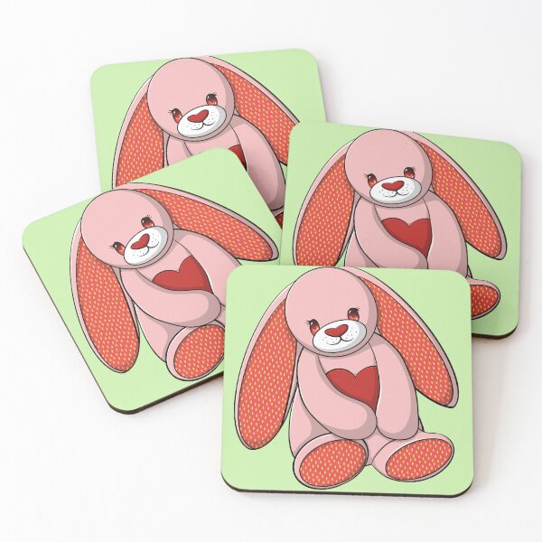 Item preview, Strawberry Themed Bunny Hugging A Heart designed and sold by NLDStudios.