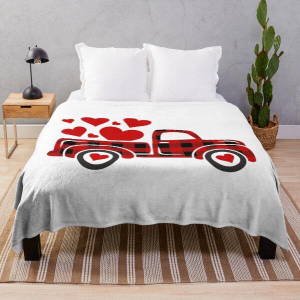 Artikelvorschau, Rot karierter LKW Happy Valentines Day Couple Matching entworfen und verkauft von larryscott84.
