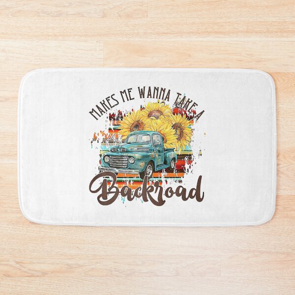 Item preview, Makes Me Wanna Take A Back Road Vintage Truck Sunflower designed and sold by larryscott84.