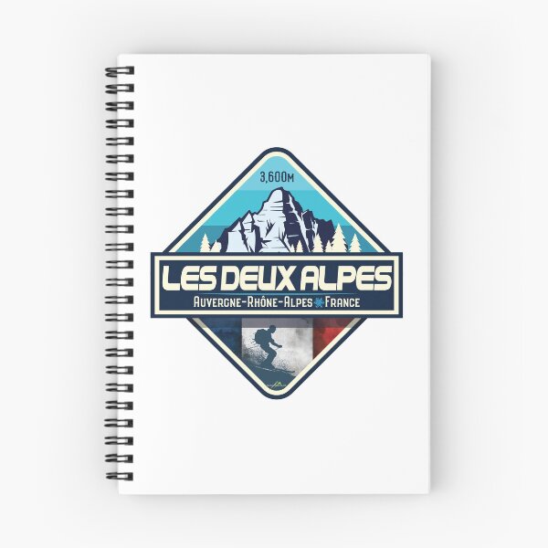 Item preview, Le Deux Alpes Ski France Skiing Alps Sticker T-Shirt 02 designed and sold by OuterShellUK.