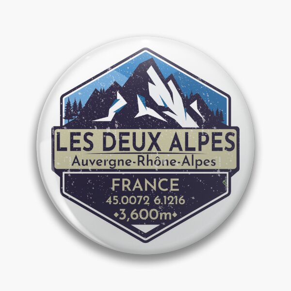 Item preview, Le Deux Alpes Ski France Skiing Alps Sticker T-Shirt 03 designed and sold by OuterShellUK.
