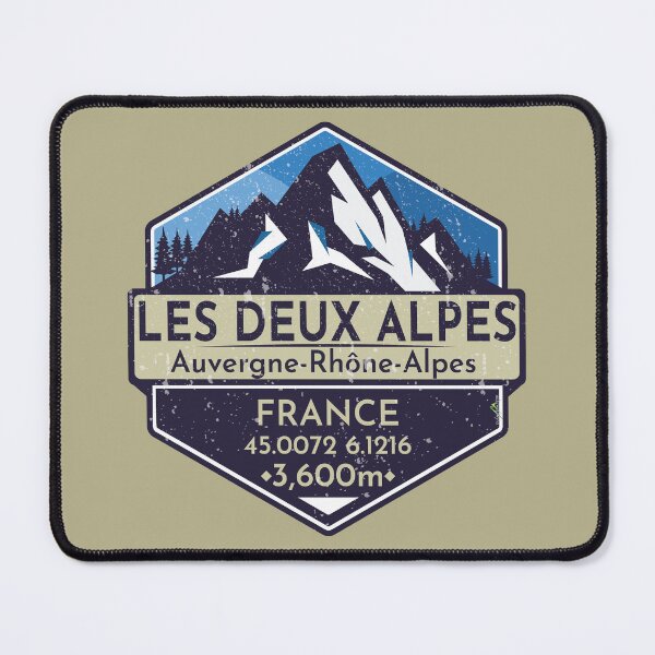 Item preview, Le Deux Alpes Ski France Skiing Alps Sticker T-Shirt 03 designed and sold by OuterShellUK.