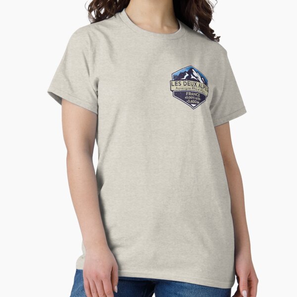 Artikel-Vorschau von Le Deux Alpes Ski Frankreich Skifahren Alpen Aufkleber T-Shirt 03, designt und verkauft von OuterShellUK.