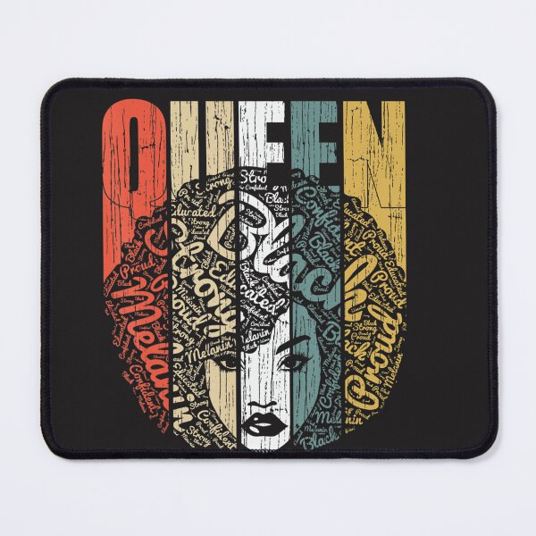 Item preview, Queen Black Graphic Tee Women Afro Art Words   designed and sold by Teresa Kamden.