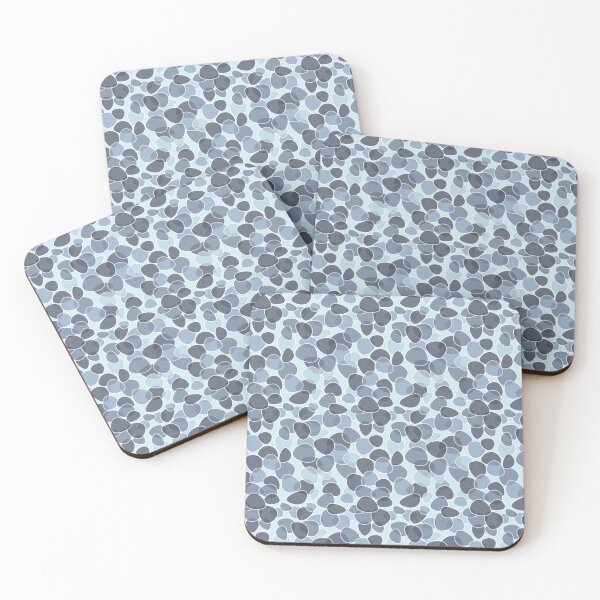 Item preview, Blue and Grey Pebble Shape Pattern designed and sold by hijackhippo.