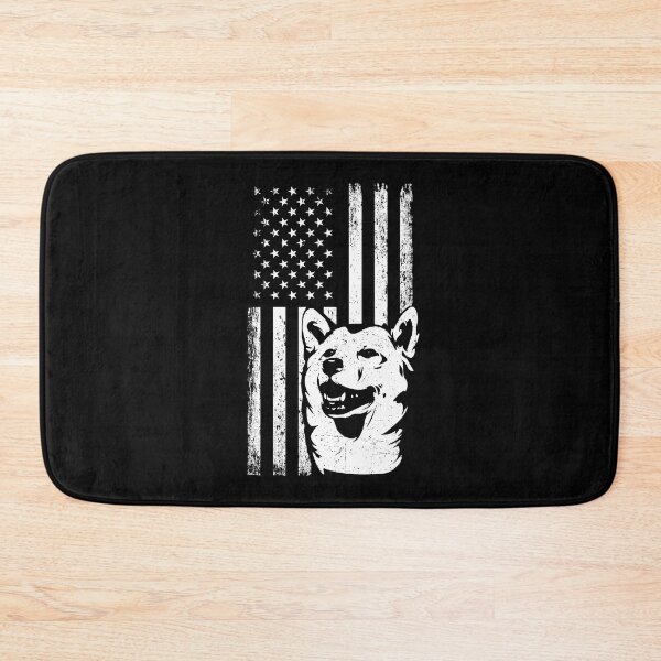 Item preview, Patriotic American Flag White Shiba Inu designed and sold by More Cute Dogs.
