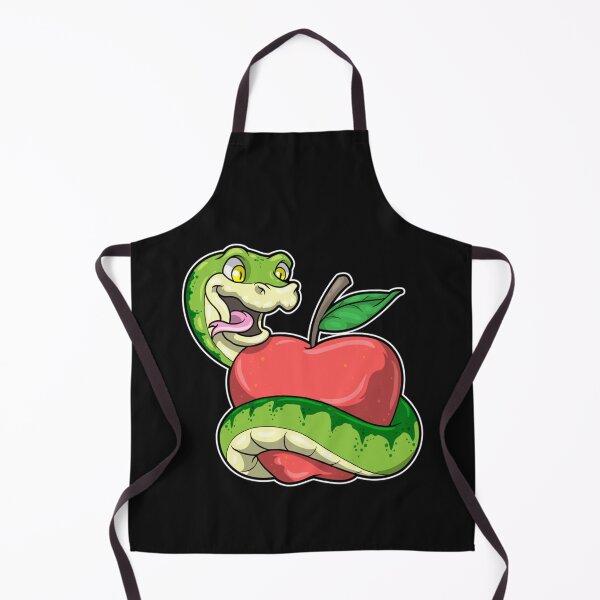 Item preview, Snake with green Head _amp_ Apple   designed and sold by LavilleBlit.