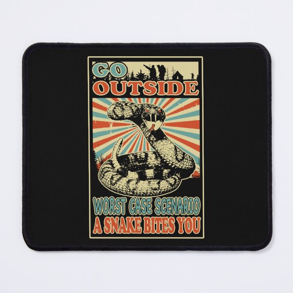 Item preview, Vintage Go Outside Worst Case Scenario A Snake Kills You    designed and sold by LavilleBlit.