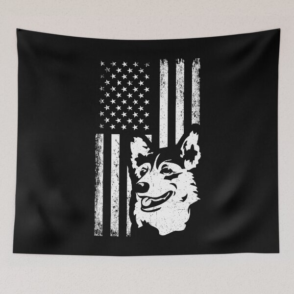 Item preview, Patriotic American Flag Pembroke Welsh Corgi designed and sold by More Cute Dogs.