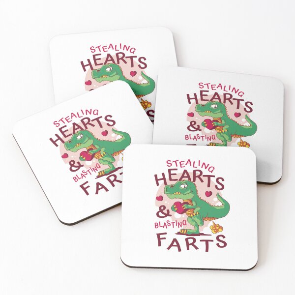 Item preview, Stealing Hearts and Blasting Farts - Funny T-Rex designed and sold by TheFlyingPug.