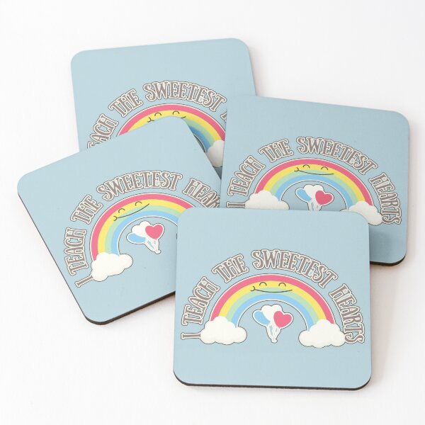 Item preview, I Teach The Sweetest Hearts Cute Pastel Rainbow Design, Perfect For Teachers designed and sold by TrulyEpoque.