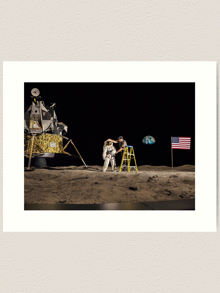 Alternate view of NASA Lies Moon Hoax Art Print