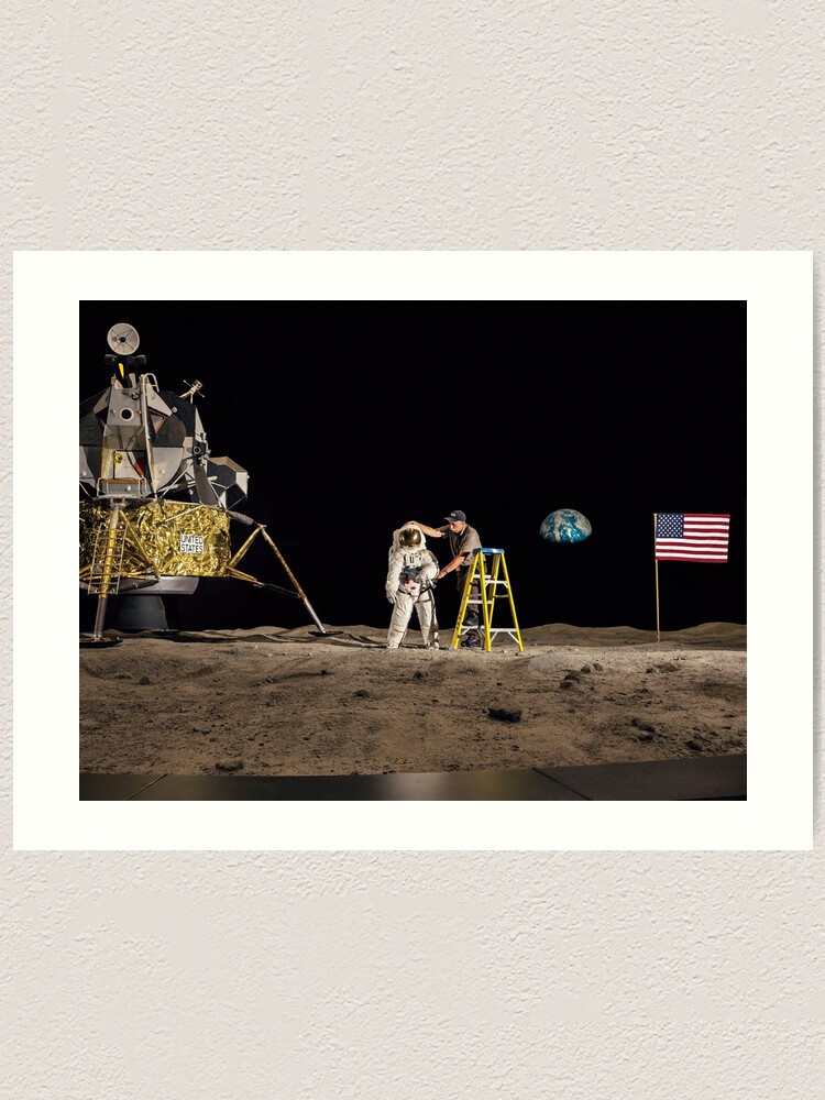 Alternate view of NASA Lies Moon Hoax Art Print