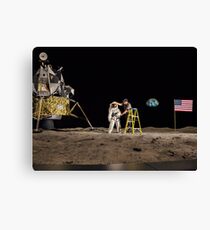 NASA Lies Moon Hoax Canvas Print