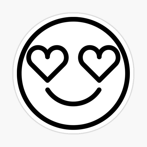 a good smile Sticker Aufkleber HEART schwarz Ø35mm